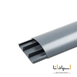 داکت 20×90 نیم گرد زمینی طوسی پشت چسبدار - اسپادانا الکتریک