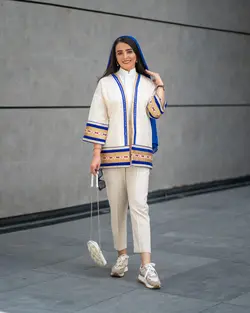 نوار پهن هندی(آبی)