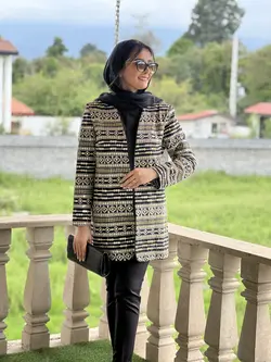 کت هندی لینن گلدوزی