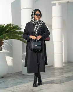 بارانی بلند یقه انگلیسی