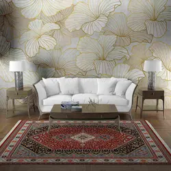 فرش ماشینی طرح گبه 211 زمینه لاکی 1000 شانه