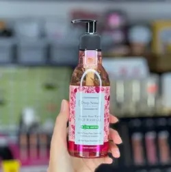 ژل شستشوی صورت گلاب انواع پوست و پوستهای حساس دیپ سنس 250 میل