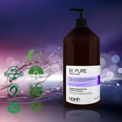 شامپو محافظت کننده بی پیور مخصوص موهای رنگ و دکلره شده Be Pure 1000ml