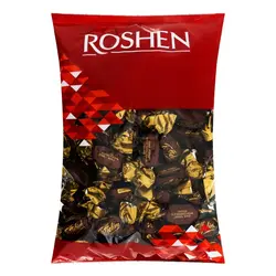 تافی کاکائویی با مغز کرم شکلاتی تافلینی روشن Roshen Toffelini بسته یک کیلویی - فروشگاه اینترنتی ارس مال