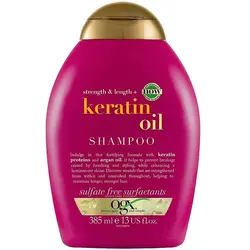 شامپو روغن کراتین او جی ایکس OGX مدل strength length اصل حجم 385 میلی لیتر