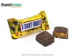 شکلات مغزدار با کرم کارامل شیری و کشمش استارت فروت START FRUIT
