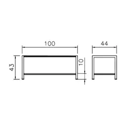 میز جلومبلی رایانه صنعت مدل آرتا کد T934L