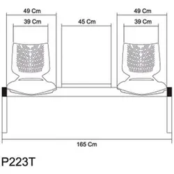 نیمکت دونفره نظری مدل وینرll کد P223T