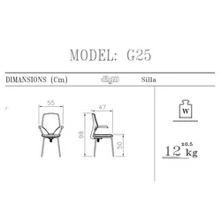 صندلی انتظار سیلا کد G25