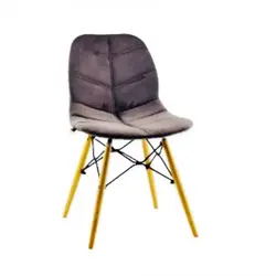 صندلی چهارپایه کندو پایه چوب پارچه ای K500PE بنیزان