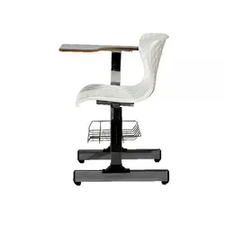نیمکت دیاموند تک نفره آموزشی با جا کتابی ( استاتیک ) بنیزان کد B207AS