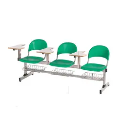 نیمکت متال پلاست سه نفره آموزشی با جاکتابی ( استاتیک) بنیزان کد 109AS