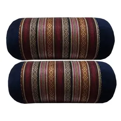 بالش لوله ای سنتی جاجیم آریانا کالا مدل خطی سایز 4 تعداد 2 عددی