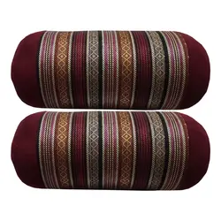 بالش لوله ای سنتی جاجیم آریانا کالا مدل خطی سایز 4 تعداد 2 عددی