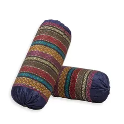 بالش لوله ای سنتی جاجیم آریانا کالا مدل لوزی سایز 3 تعداد 2 عددی