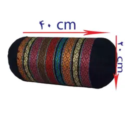 بالش لوله ای سنتی جاجیم آریانا کالا مدل لوزی سایز 3 تعداد 2 عددی