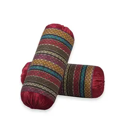 بالش لوله ای سنتی جاجیم آریانا کالا مدل لوزی سایز 3 تعداد 2 عددی