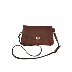 کیف دوشی چرم اریگامی