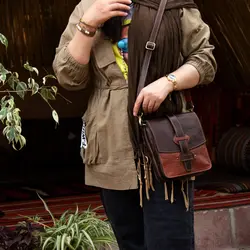 کیف دوشی چرم منسون