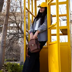 کیف دوشی چرم جانسون