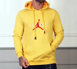 هودی توکرکی سه نخ مردانه JORDAN زرد