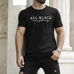 تیشرت مردانه ALL BLACK  رنگ مشکی