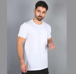 تیشرت مردانه ساده رنگ سفید