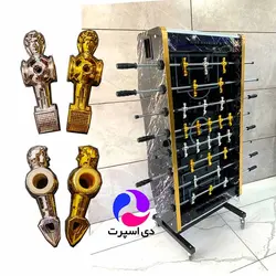 فوتبال دستی هایگلاس مشکی رعدنقره ای s12/یکسال گارانتی