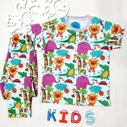 تیشرت شلوار جنگل حیوانات