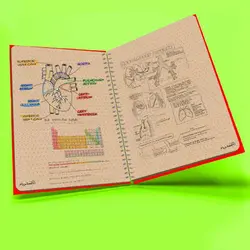 دفتر بولت ژورنال نقطه‌ای طرح اسکرپ بوک کد 1618 scrapbook مستر راد