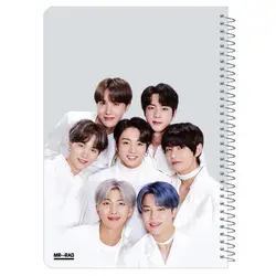 دفتر مشق خط دار طرح گروه بی تی اس (BTS) برند مستر راد