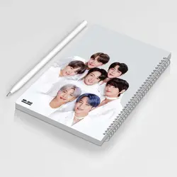 دفتر مشق خط دار طرح گروه بی تی اس (BTS) برند مستر راد