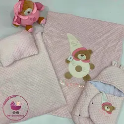 سرویس خواب مخمل ست نانان 4 تیکه