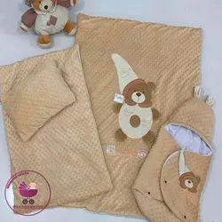 سرویس خواب مخمل ست نانان 4 تیکه