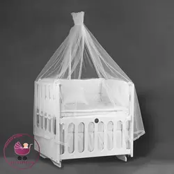 گهواره چوبی دو منظوره تخت خواب شو