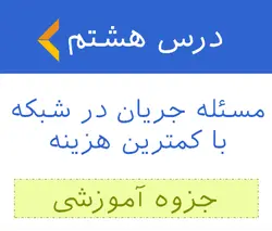 آموزش مسئله جریان در شبکه با کمترین هزینه - جزوه آموزشی 8