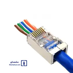 قیمت سوکت شبکه CAT6 SFTP میانگذر Open End | مشهدلن