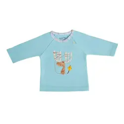 بلوز آستین بلند طرح گوزن نیلی - Nilistore