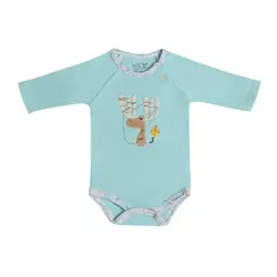 زیر دکمه آستین بلند پسرانه طرح گوزن - Nilistore