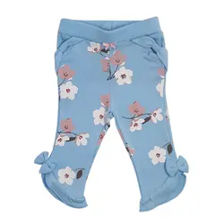 شلوار طرح دار دخترانه طرح لاولی نیلی - Nilistore