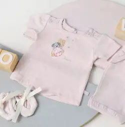 پیراهن آستین کوتاه فانتزی دخترانه طرح ویولت دانالو DANALOO - Nilistore