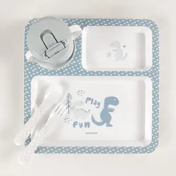 ظرف غذای 4 تکه ملامین کودک کیکابو kikkaboo - Nilistore