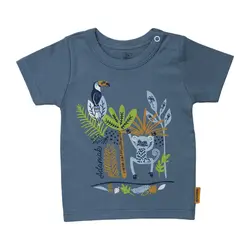 بلوز آستین کوتاه نوزاد طرح هاوایی برند آدمک - Nilistore