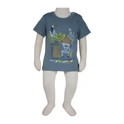 بلوز آستین کوتاه نوزاد طرح هاوایی برند آدمک - Nilistore