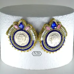 گوشواره جواهردوزی 