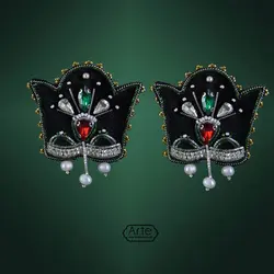 گوشواره جواهردوزی 