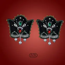 گوشواره جواهردوزی 