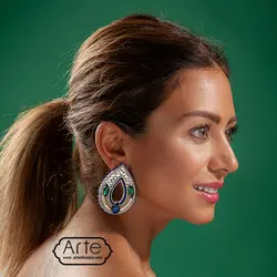 گوشواره جواهردوزی 