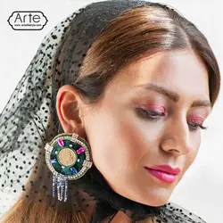 گوشواره جواهردوزی 