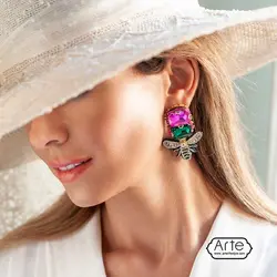 گوشواره جواهردوزی 